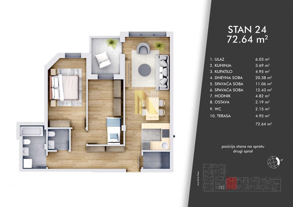 3.0 stan u izgradnji - centar