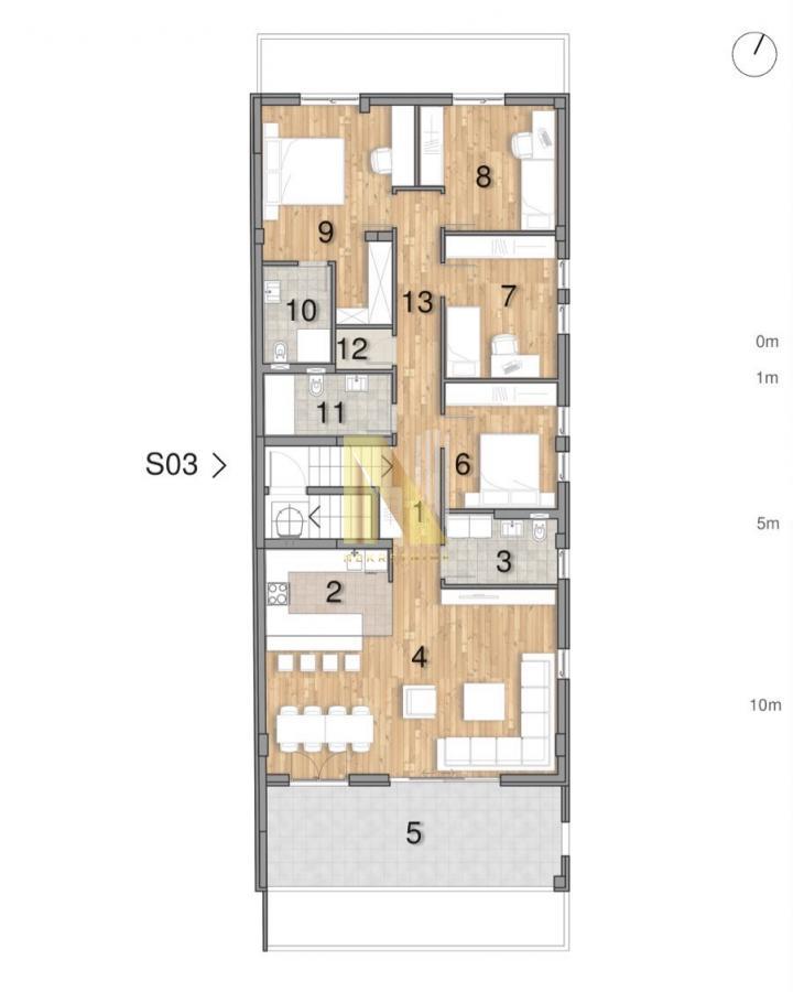 Petosoban stan, 150 m², Telep, Novi Sad, 2. sprat
