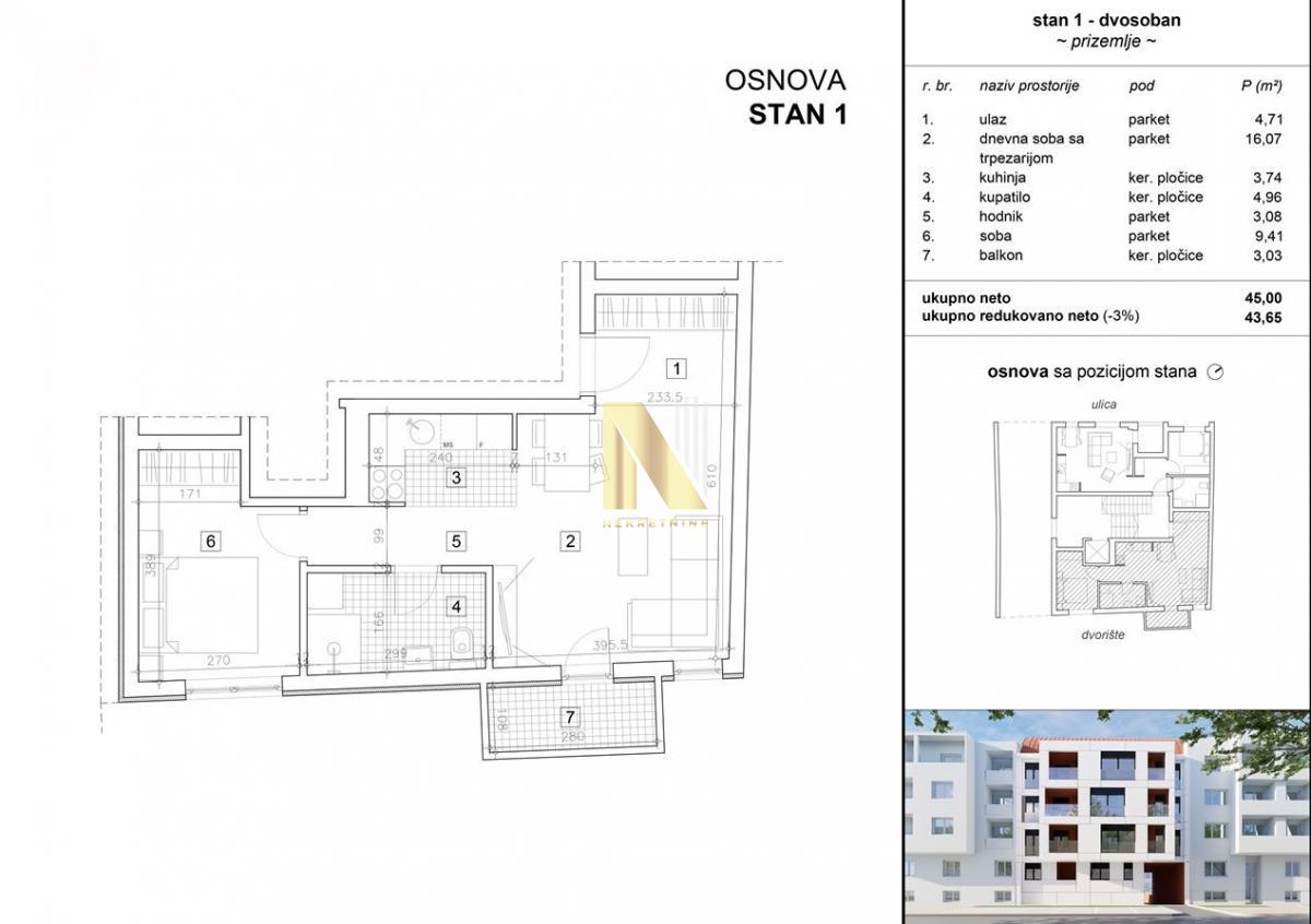 1.5 stan u izgradnji - Grbavica
